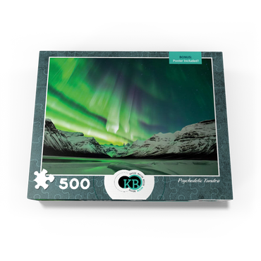 Nature Photography: Northern Lights Psychedelic Tundra 500 Jigsaw Puzzle box view3