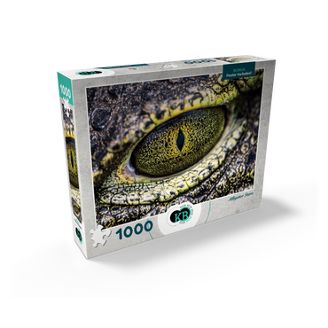 Macro Photography: Alligator Stare Reptile Eye 1000 Jigsaw Puzzle box view2