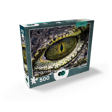 Macro Photography: Alligator Stare Reptile Eye 500 Jigsaw Puzzle box view2