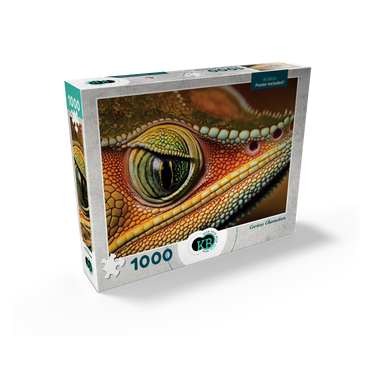 Macro Photography: Curious Chameleon Reptile Eye 1000 Jigsaw Puzzle box view2