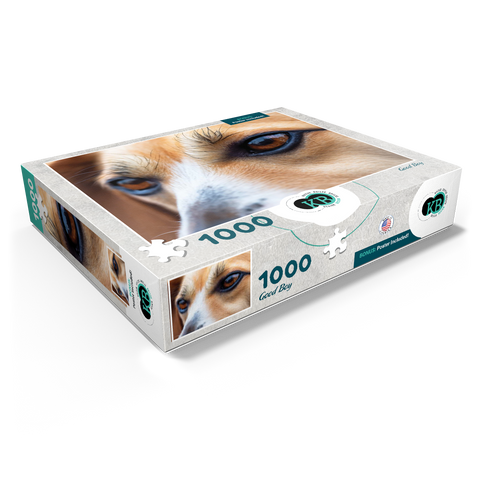 Macro Photography: Good Boy Dog Eye 1000 Jigsaw Puzzle box view1