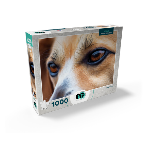 Macro Photography: Good Boy Dog Eye 1000 Jigsaw Puzzle box view2