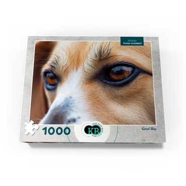 Macro Photography: Good Boy Dog Eye 1000 Jigsaw Puzzle box view3