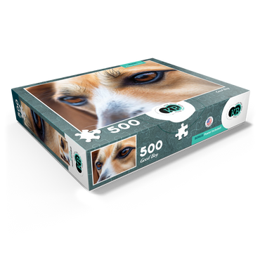 Macro Photography: Good Boy Dog Eye 500 Jigsaw Puzzle box view1