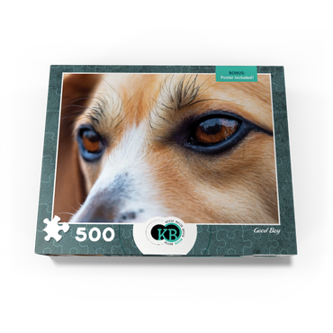 Macro Photography: Good Boy Dog Eye 500 Jigsaw Puzzle box view3