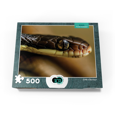 Macro Photography: Little Charmer Snake Reptile Eye 500 Jigsaw Puzzle box view3