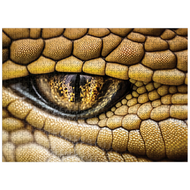 puzzleplate Macro Photography: Sly Stare Snake Reptile Eye 500 Jigsaw Puzzle