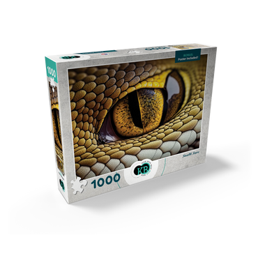 Macro Photography: Stealth Stare Snake Reptile Eye 1000 Jigsaw Puzzle box view2