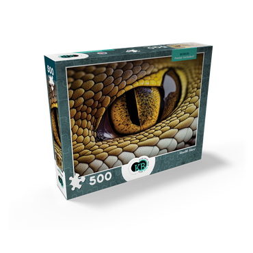 Macro Photography: Stealth Stare Snake Reptile Eye 500 Jigsaw Puzzle box view2