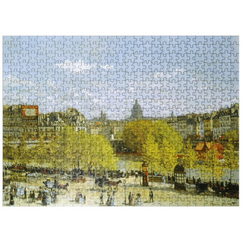 puzzleplate Piatnik: Quai du Louvre, Paris 500 Jigsaw Puzzle