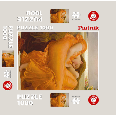 Piatnik: Flaming June 1000 Jigsaw Puzzle box 3D Modell