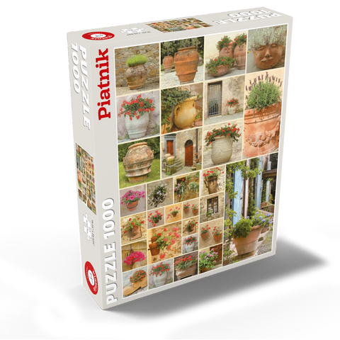 Piatnik: Flower pots 1000 Jigsaw Puzzle box view2