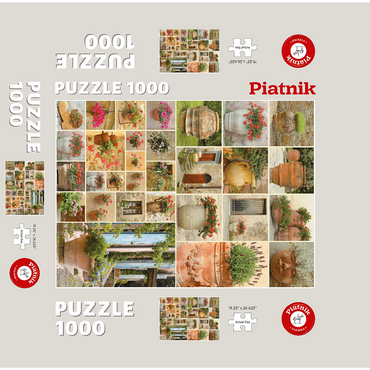 Piatnik: Flower pots 1000 Jigsaw Puzzle box 3D Modell