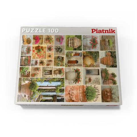 Piatnik: Flower pots 100 Jigsaw Puzzle box view3