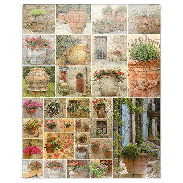 puzzleplate Piatnik: Flower pots 100 Jigsaw Puzzle