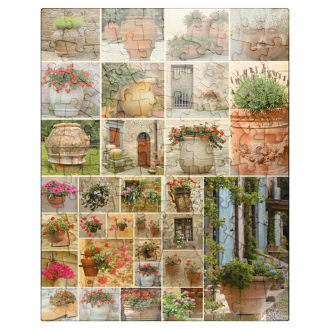 puzzleplate Piatnik: Flower pots 100 Jigsaw Puzzle