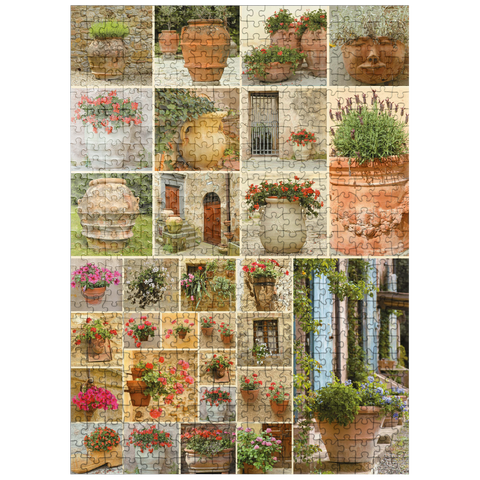 puzzleplate Piatnik: Flower pots 500 Jigsaw Puzzle