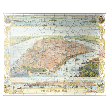 puzzleplate Piatnik: City map of New York, 1853 100 Jigsaw Puzzle