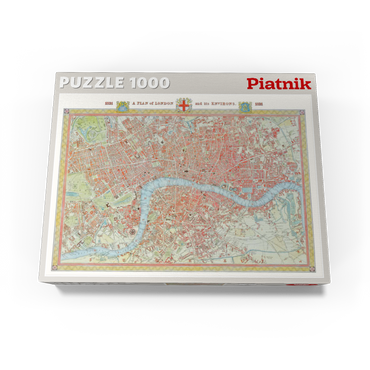 Piatnik: City map of London, 1831 1000 Jigsaw Puzzle box view3