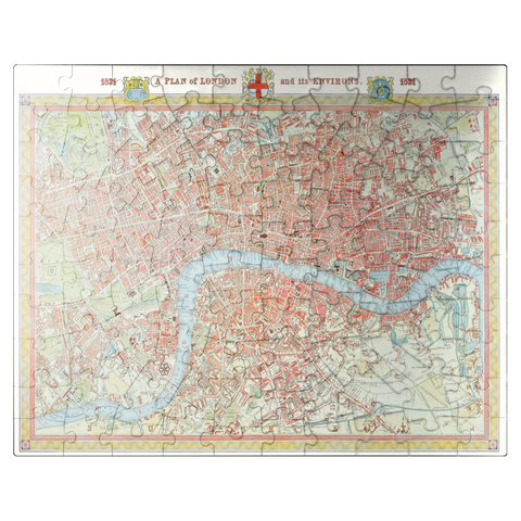 puzzleplate Piatnik: City map of London, 1831 100 Jigsaw Puzzle