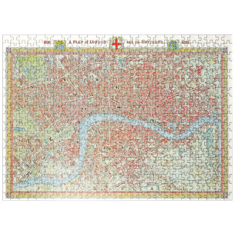 puzzleplate Piatnik: City map of London, 1831 500 Jigsaw Puzzle