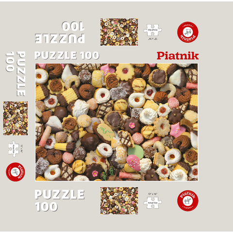 Piatnik: Biscuits 100 Jigsaw Puzzle box 3D Modell