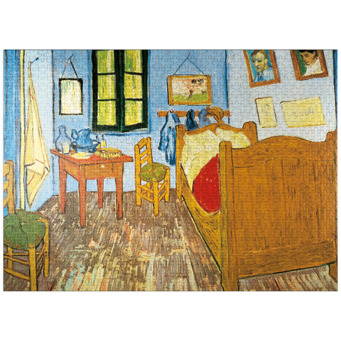 puzzleplate Piatnik: The bedroom in Arles 1000 Jigsaw Puzzle