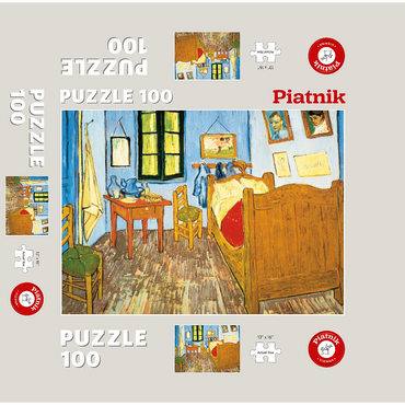 Piatnik: The bedroom in Arles 100 Jigsaw Puzzle box 3D Modell