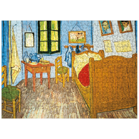 puzzleplate Piatnik: The bedroom in Arles 500 Jigsaw Puzzle