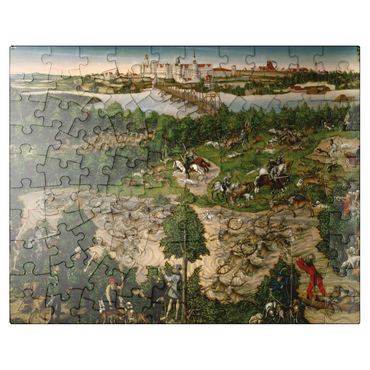 puzzleplate Piatnik: Stag hunt of the Elector Johann Friedrich 100 Jigsaw Puzzle