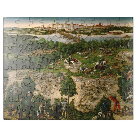 puzzleplate Piatnik: Stag hunt of the Elector Johann Friedrich 100 Jigsaw Puzzle