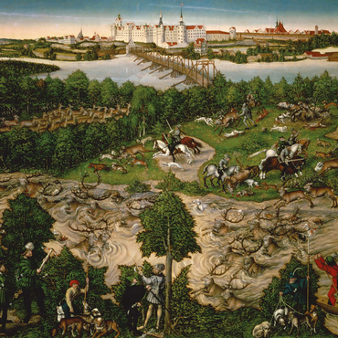 Piatnik: Stag hunt of the Elector Johann Friedrich 500 Jigsaw Puzzle 3D Modell