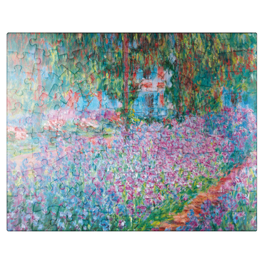 puzzleplate Piatnik: Iris bed in Monet's garden 100 Jigsaw Puzzle