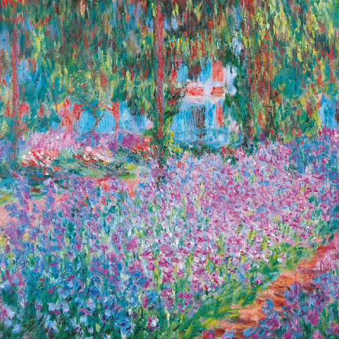 Piatnik: Iris bed in Monet's garden 100 Jigsaw Puzzle 3D Modell