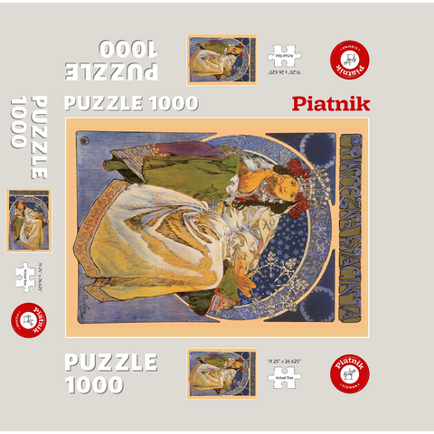 Piatnik: Princess Hyacinta 1000 Jigsaw Puzzle box 3D Modell