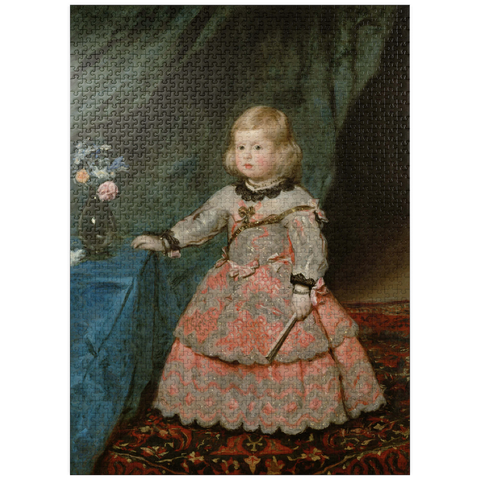 puzzleplate Piatnik: Infanta Margarita Teresa in a pink dress 1000 Jigsaw Puzzle