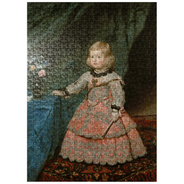 puzzleplate Piatnik: Infanta Margarita Teresa in a pink dress 500 Jigsaw Puzzle