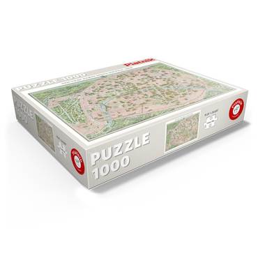 Piatnik: City map of Paris 1910 1000 Jigsaw Puzzle box view1