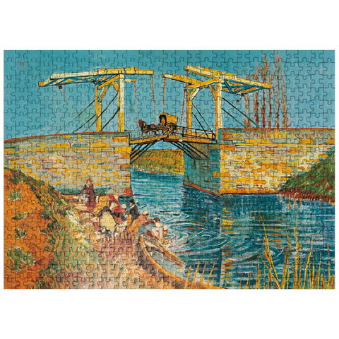 puzzleplate Piatnik: The bridge of Langlois in Arles 500 Jigsaw Puzzle