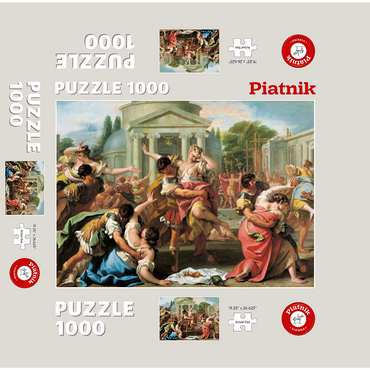 Piatnik: The Rape of the Sabines 1000 Jigsaw Puzzle box 3D Modell