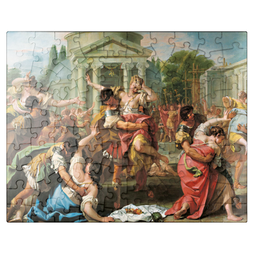 puzzleplate Piatnik: The Rape of the Sabines 100 Jigsaw Puzzle