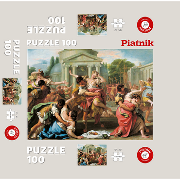 Piatnik: The Rape of the Sabines 100 Jigsaw Puzzle box 3D Modell