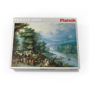 Piatnik: Landscape with the young Tobias 1000 Jigsaw Puzzle box view3