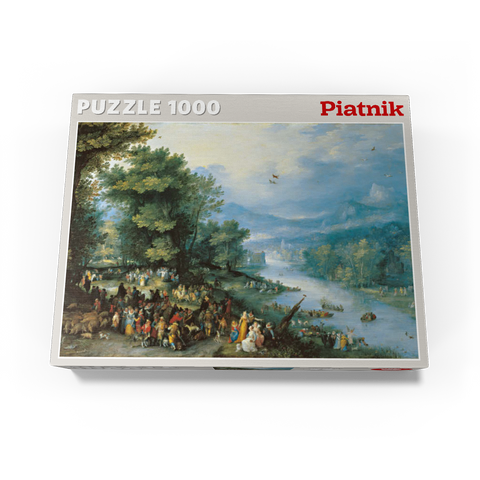 Piatnik: Landscape with the young Tobias 1000 Jigsaw Puzzle box view3