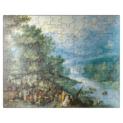 puzzleplate Piatnik: Landscape with the young Tobias 100 Jigsaw Puzzle