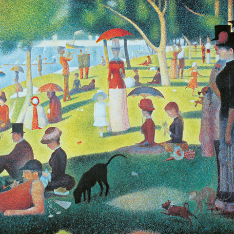 Piatnik: A Sunday afternoon on the island of La Grande Jatte 1000 Jigsaw Puzzle 3D Modell