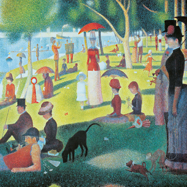 Piatnik: A Sunday afternoon on the island of La Grande Jatte 100 Jigsaw Puzzle 3D Modell