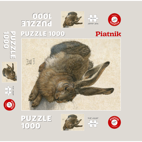 Piatnik: Hare 1000 Jigsaw Puzzle box 3D Modell