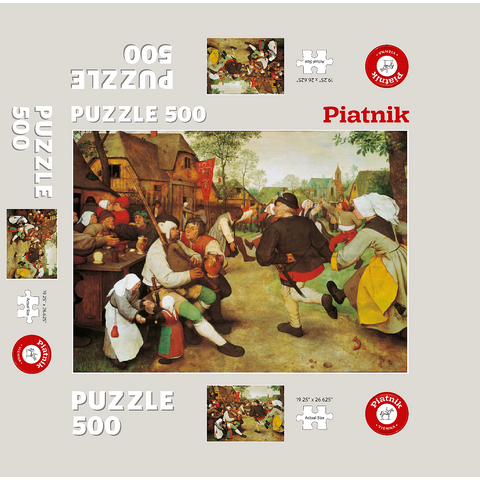 Piatnik: The peasant dance 500 Jigsaw Puzzle box 3D Modell