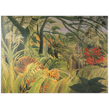 puzzleplate Piatnik: Tigers in a tropical storm 1000 Jigsaw Puzzle